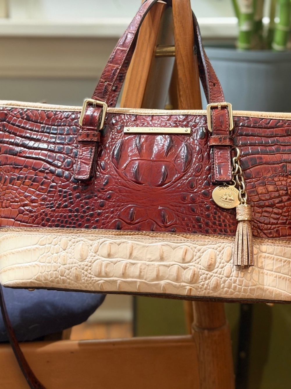 Brahmin Melbourne Tri Colored Purse